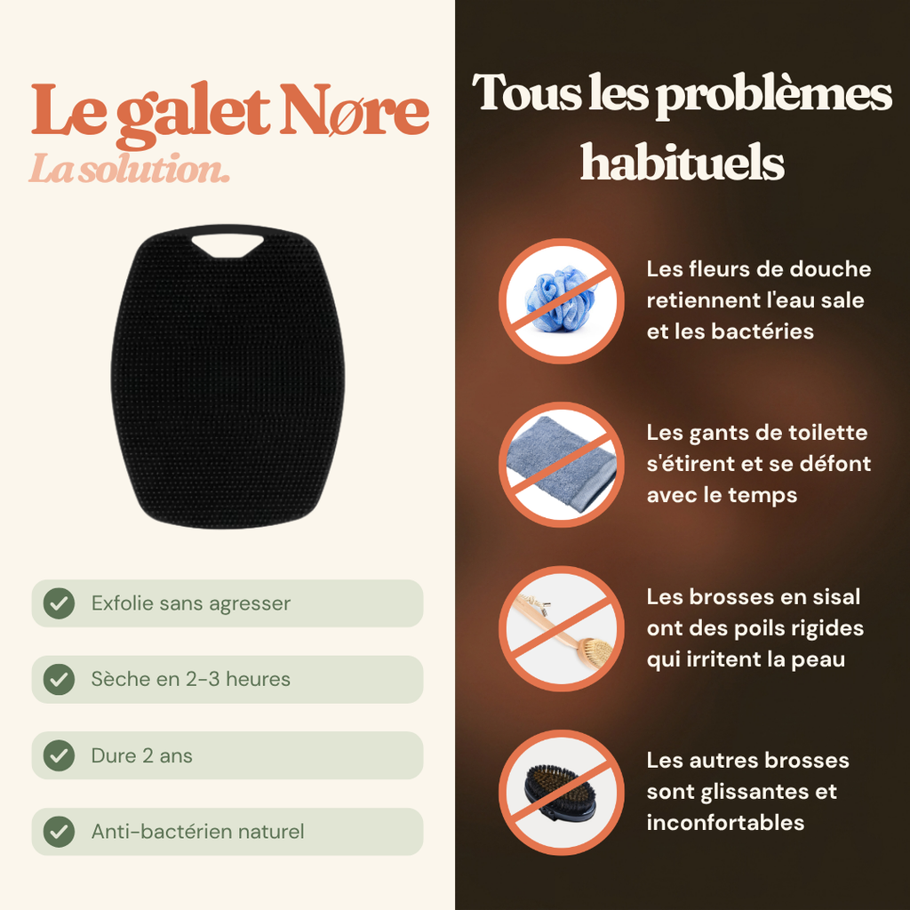 Galet Nøre | L'accessoire de douche qui reste propre