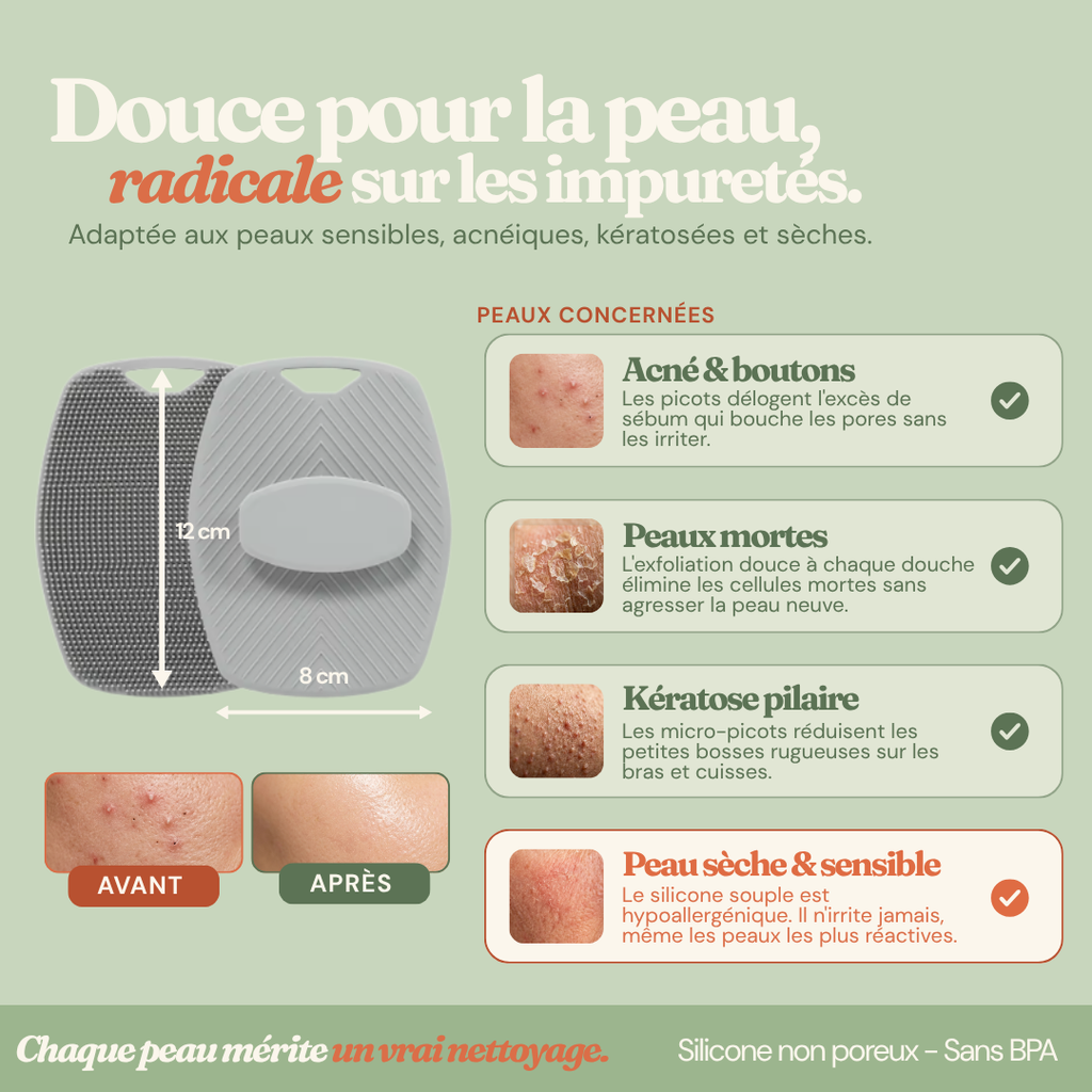 Galet Nøre | L'accessoire de douche qui reste propre